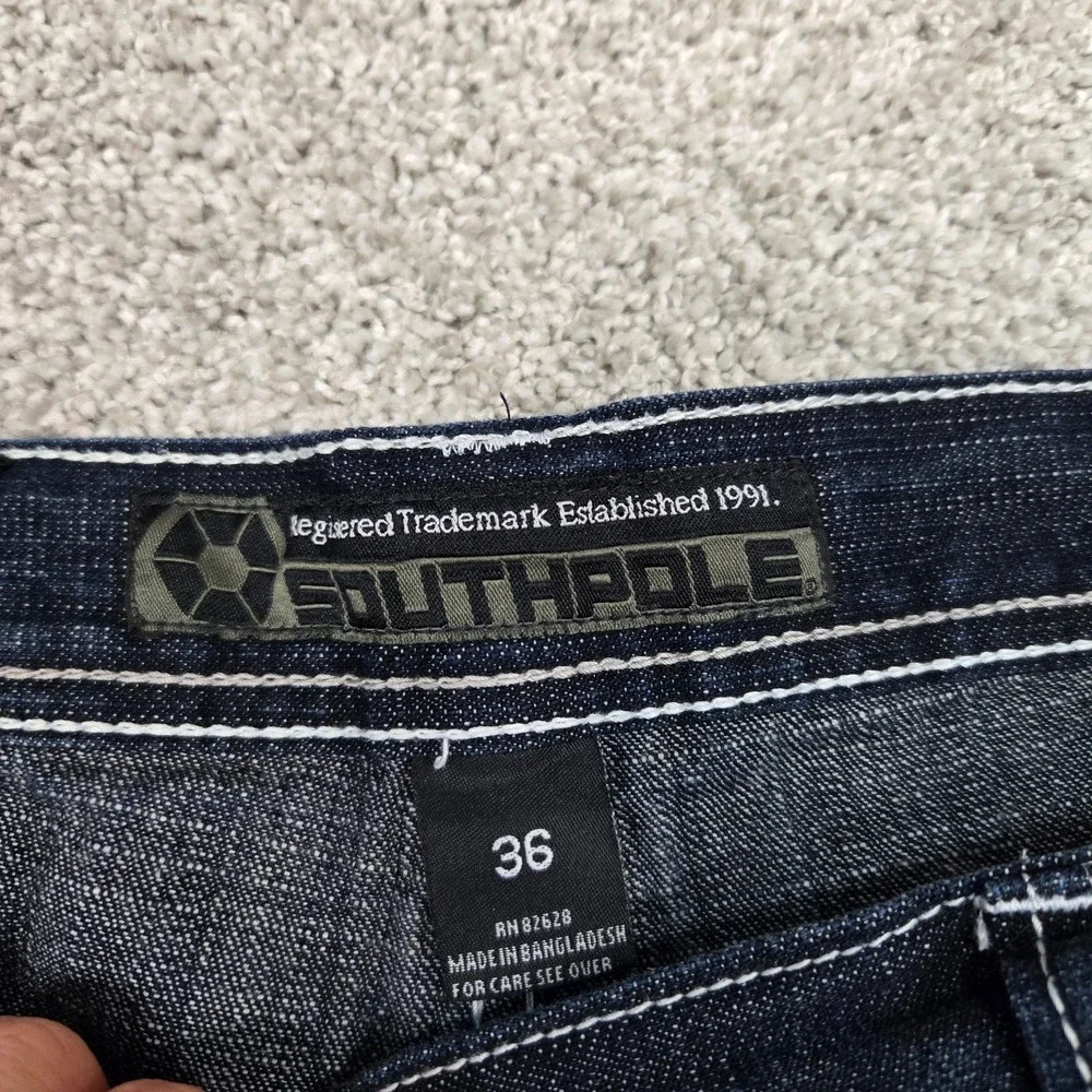 Southpole Jeans mens 36x31 brown tab loose baggy relaxed Y2K hip hop‎ streetwear